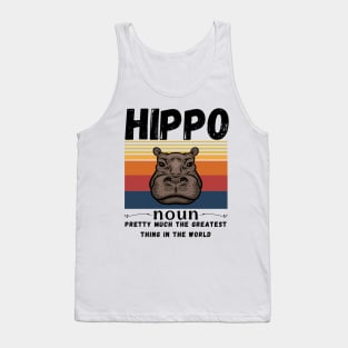 Hippo Animals Definition Tank Top